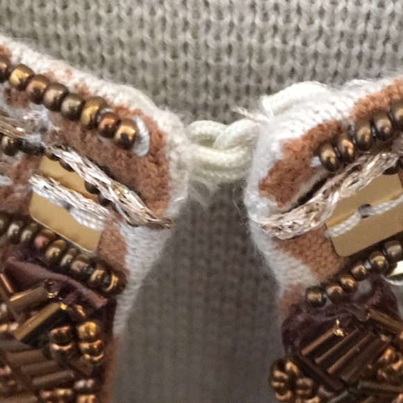 FINAL MARKDOWN Chico’s Ornately Beaded Single-Closure Sweater (1) ≈ S or 8 - Picture 4 of 15